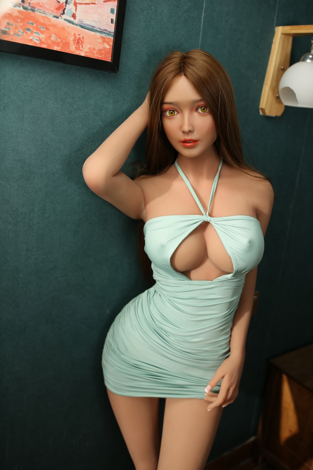 JX Doll | Yseult - 5ft 2/158cm Big Breasts Korean Style Silicone Sex Doll With Long Straight Hair-Honeylovedoll