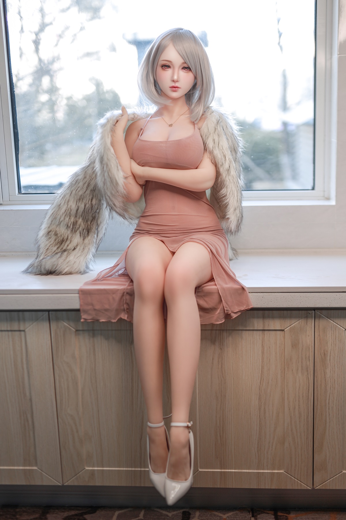 Yumii - 5ft 5 / 166cm Short hear Sex Doll With Silicone Head-Honeylovedoll