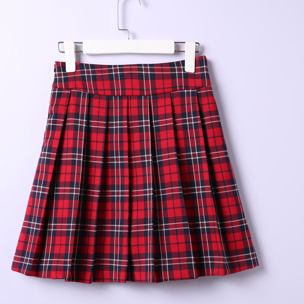 Snowflake Christmas Series Knitted Sweater & JK Plaid Skirt-Honeylovedoll