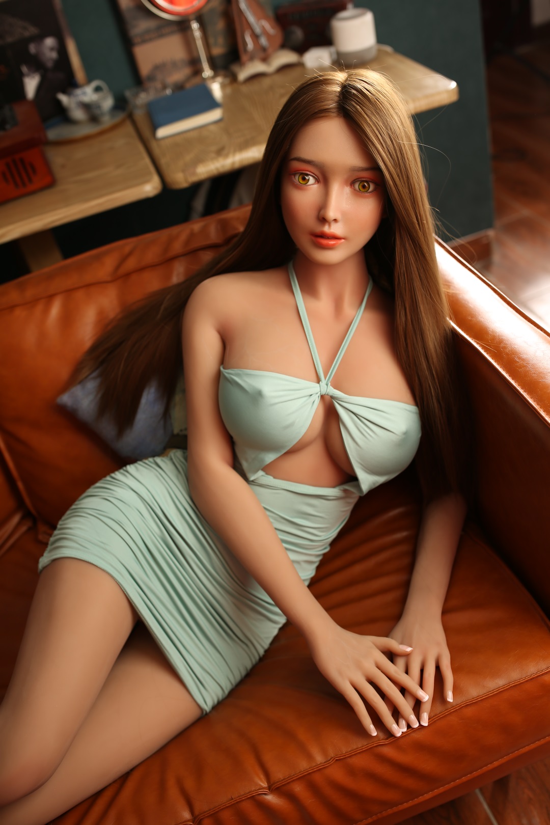JX Doll | Yseult - 5ft 2/158cm Big Breasts Korean Style Silicone Sex Doll With Long Straight Hair-Honeylovedoll