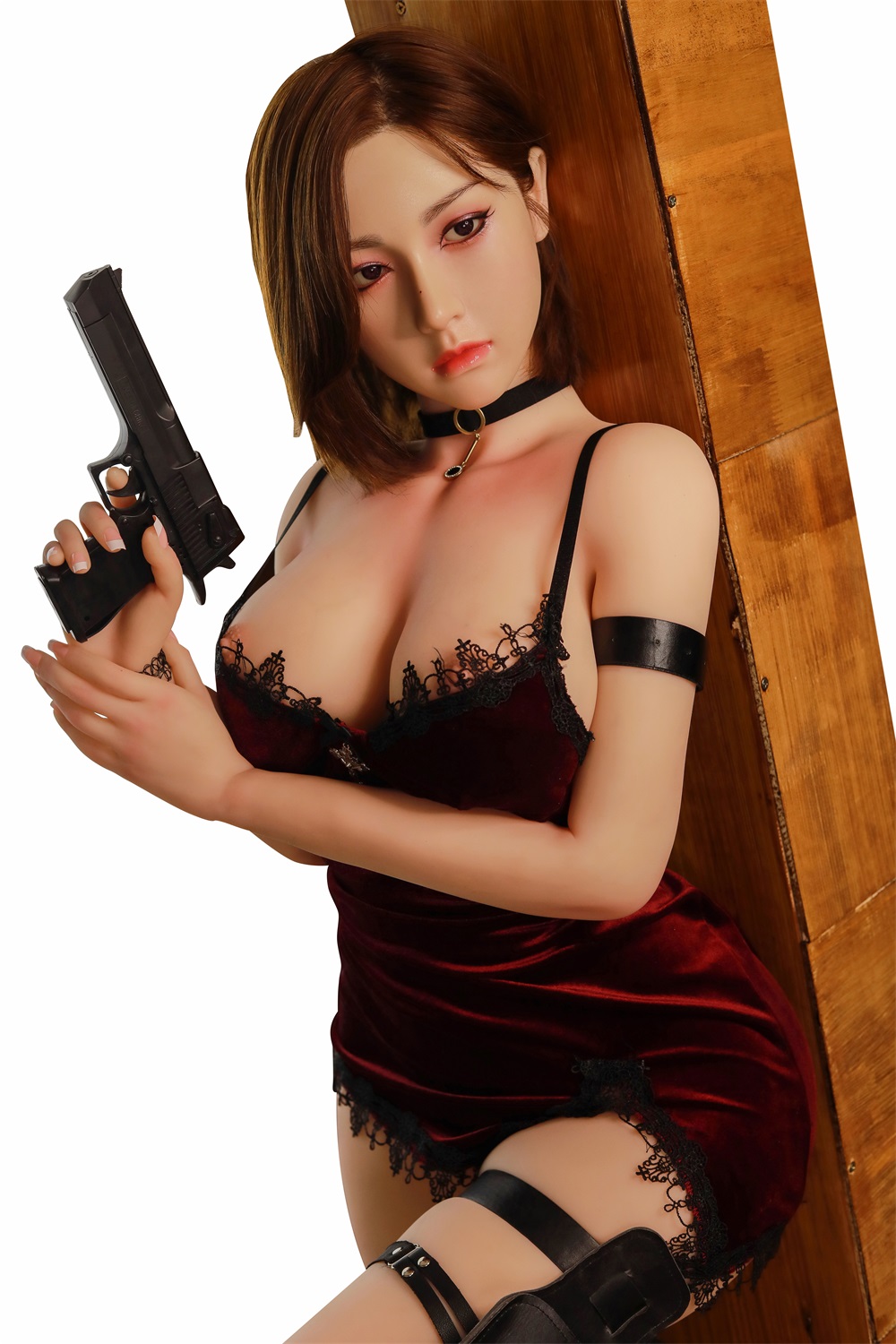 Elia - 165cm/5ft5 Cute Style With Black Hair Sex Doll With Silicone Head-Honeylovedoll