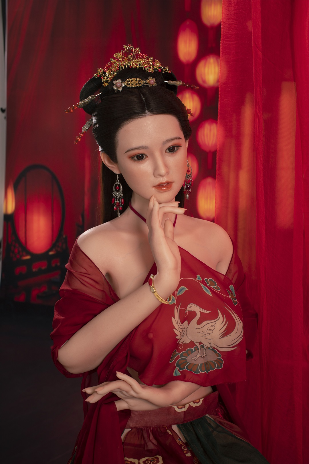 Xiaocui-Asian Style Sex Doll Silicone head (5 Sizes)-Honeylovedoll