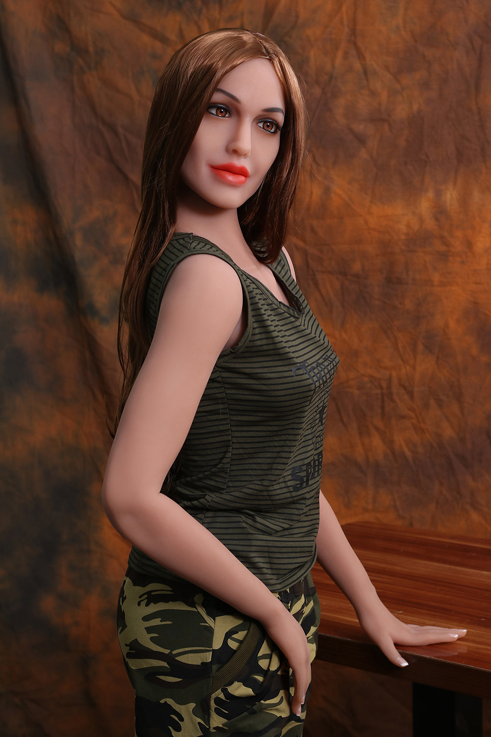 Palo - 160cm (5ft3) Cute Breasts Mature Real Sex Doll With Blonde Curly Hair-Honeylovedoll