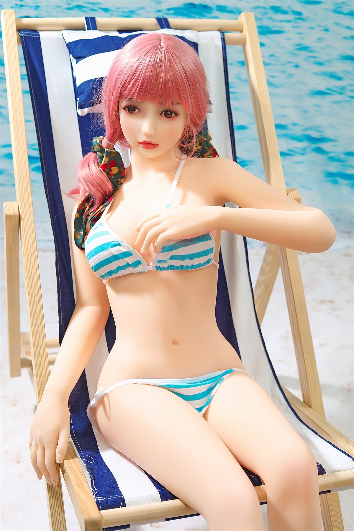 Bonnie - 4ft 10/148cm Bikini Style Youth Energetic Beauty Doll With Pretty Pink Hair-Honeylovedoll