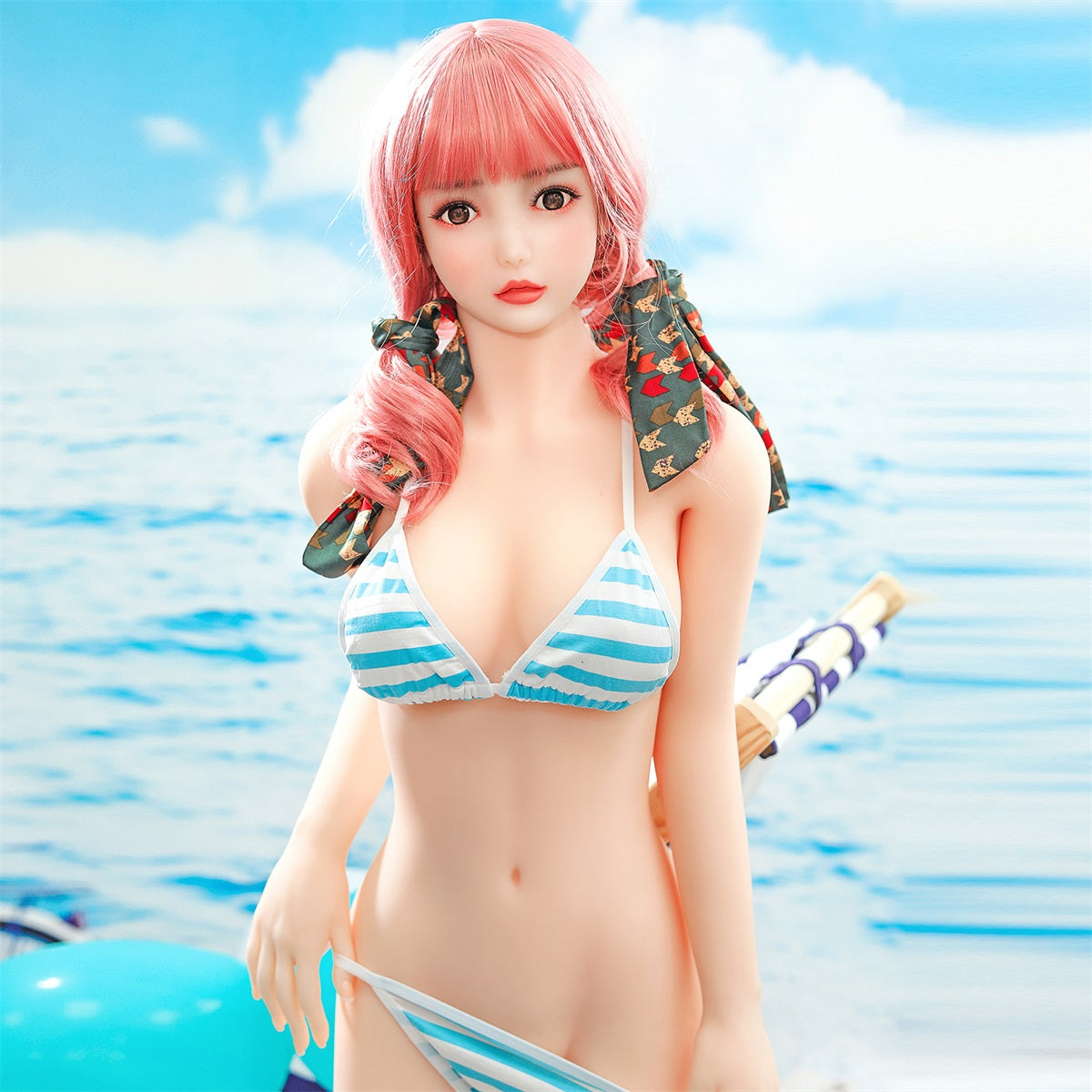 Bonnie - 4ft 10/148cm Bikini Style Youth Energetic Beauty Doll With Pretty Pink Hair-Honeylovedoll