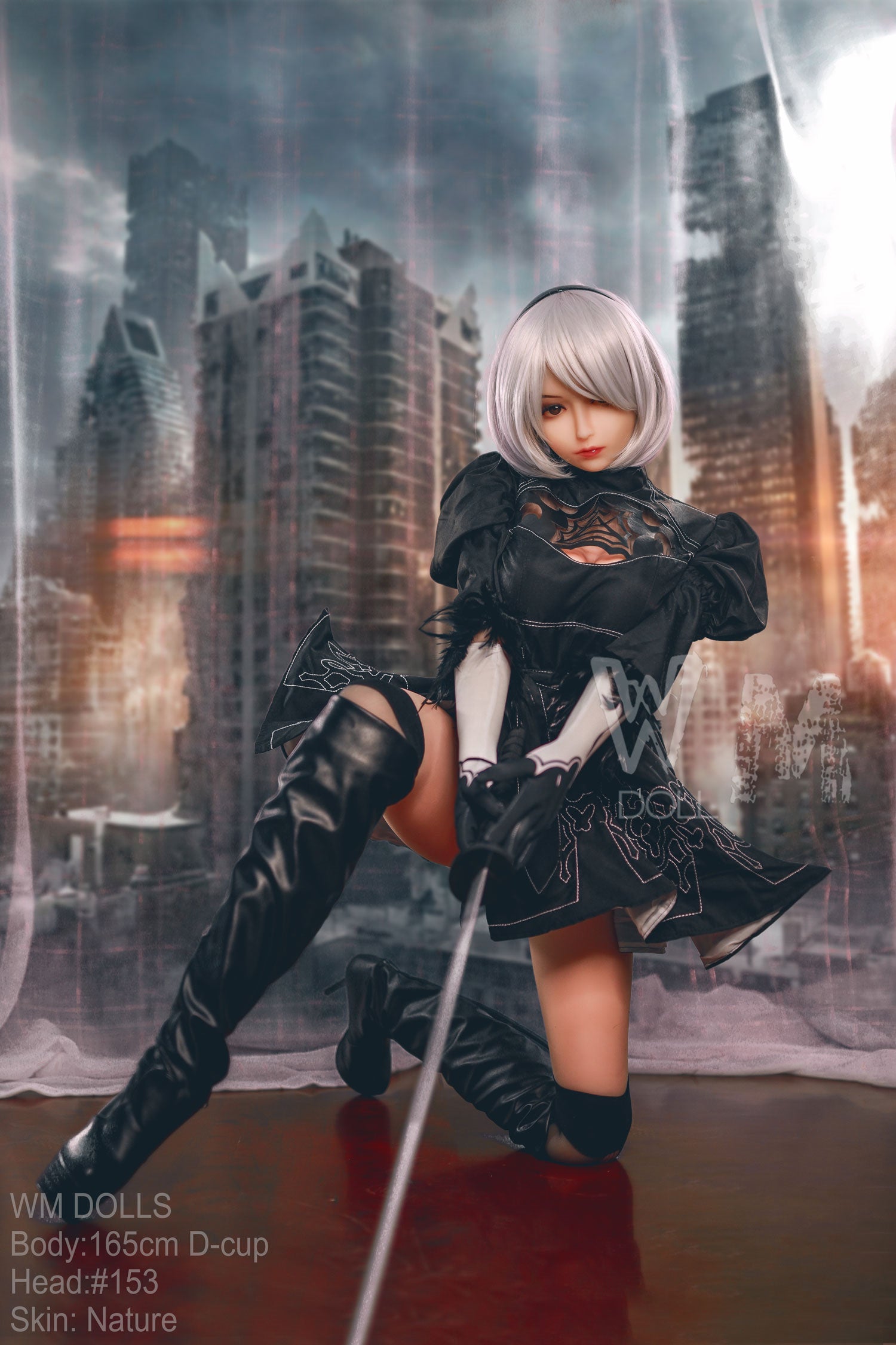 WM | 2B Anime 5ft 5/ 165cm D Cup Cosplay Sex Doll-Honeylovedoll