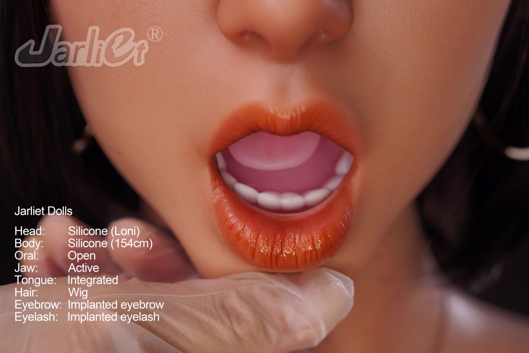 Jarliet丨Loni -5ft 1/154cm Movable Jaw Skinny Silicone Sex Doll-Honeylovedoll