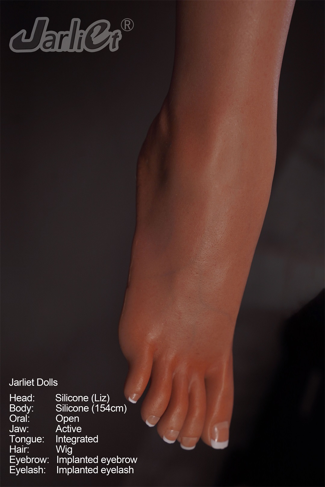 Jarliet丨Liz -5ft 1/154cm Movable Jaw Skinny Silicone Sex Doll-Honeylovedoll