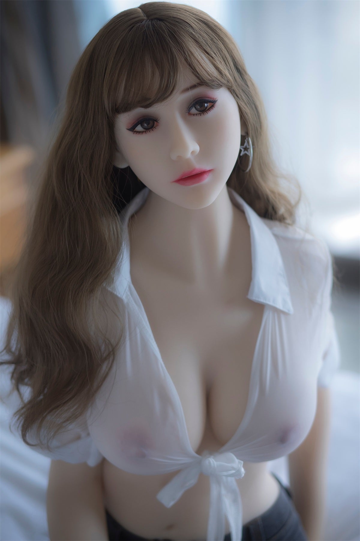 Toon - 5ft 6(165cm) Gorgeous Real Sex Doll With Blonde Curly Hair-Honeylovedoll