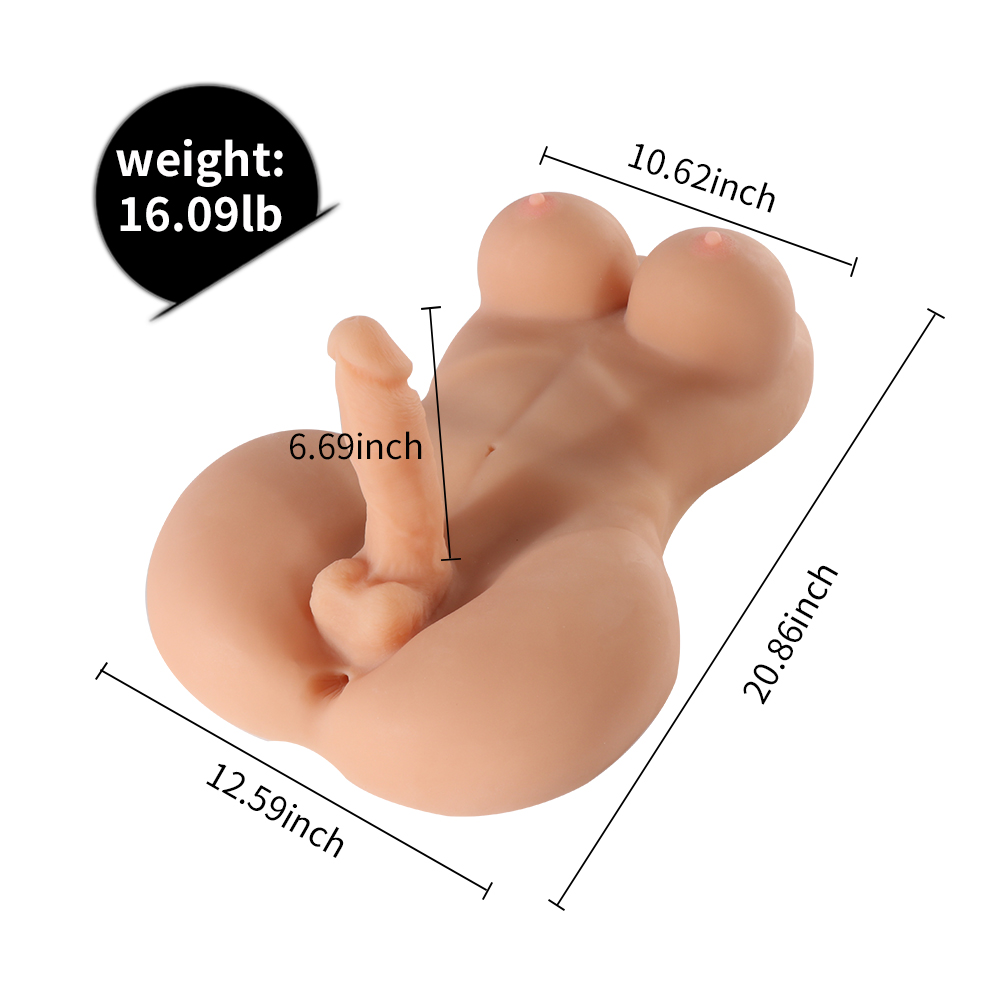 Nalada - 16.09lb Sex Doll Torso Shemale Queen (In Stock US)-Honeylovedoll