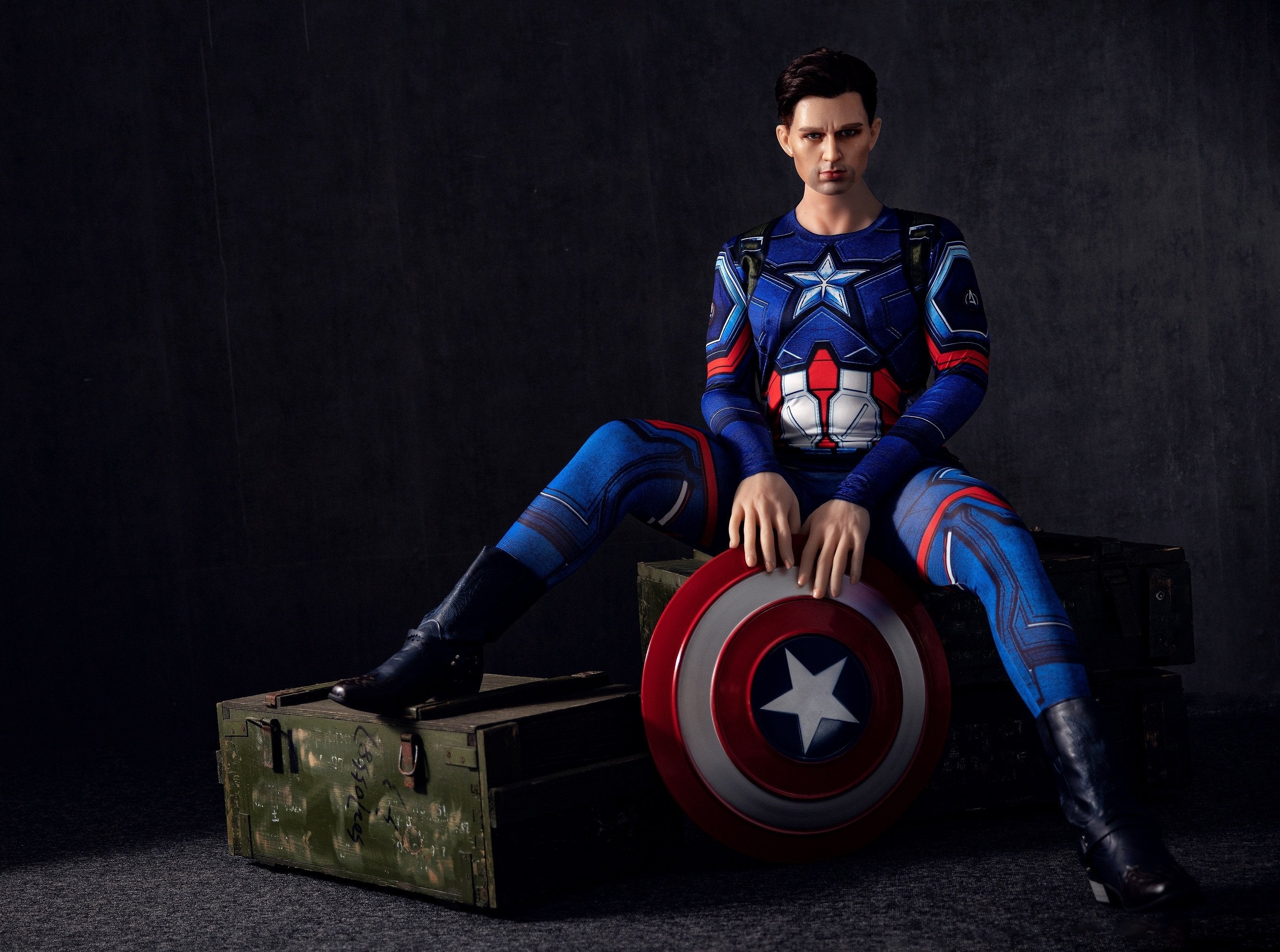 Mason - 5ft 3 (160cm) Enthusiastic America Captain Male Sex Doll-Honeylovedoll