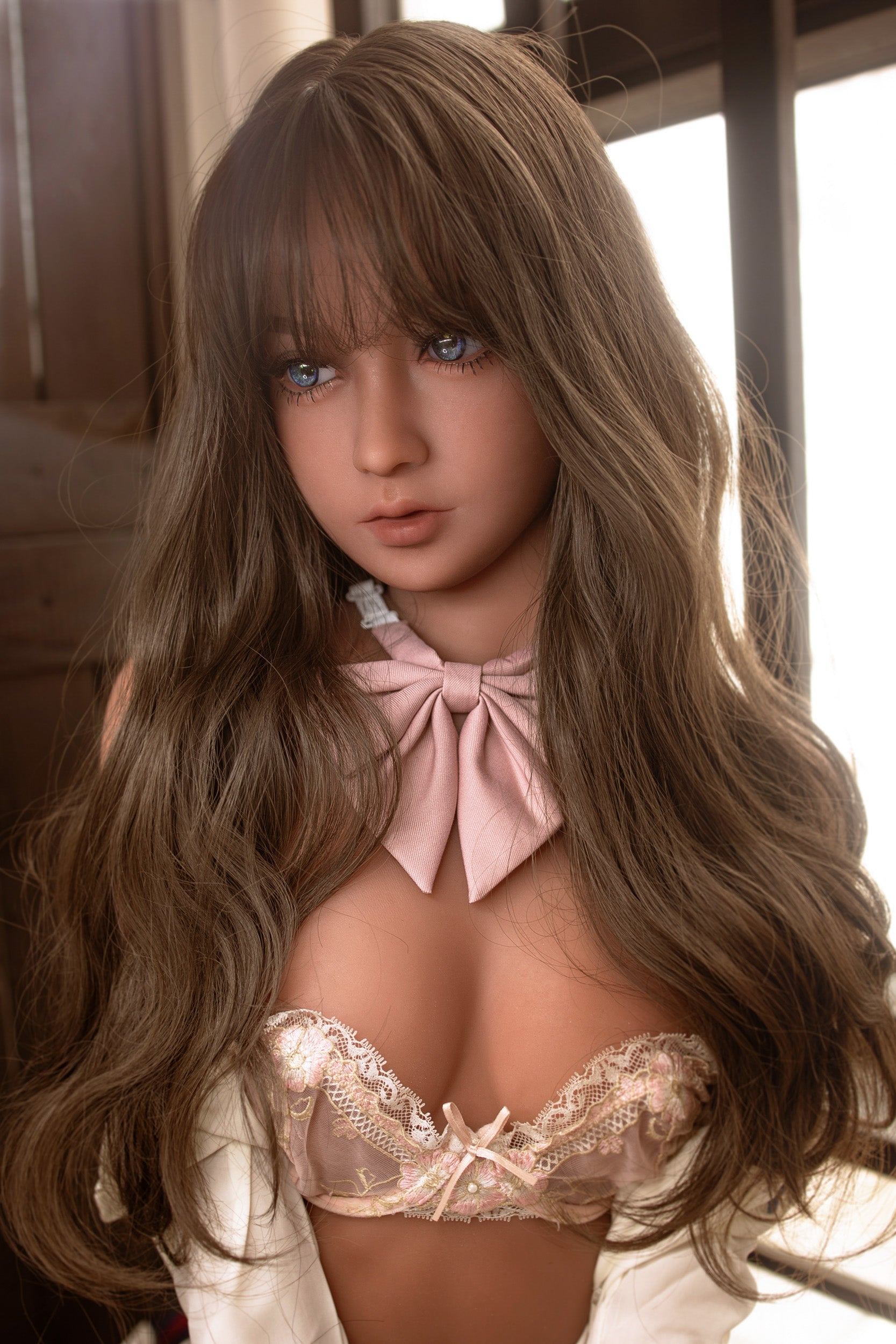 AIBEI | Nita - 141cm (4ft 7) Youthful Vitality Cute Sex Doll With Blonde Curly Hair-Honeylovedoll