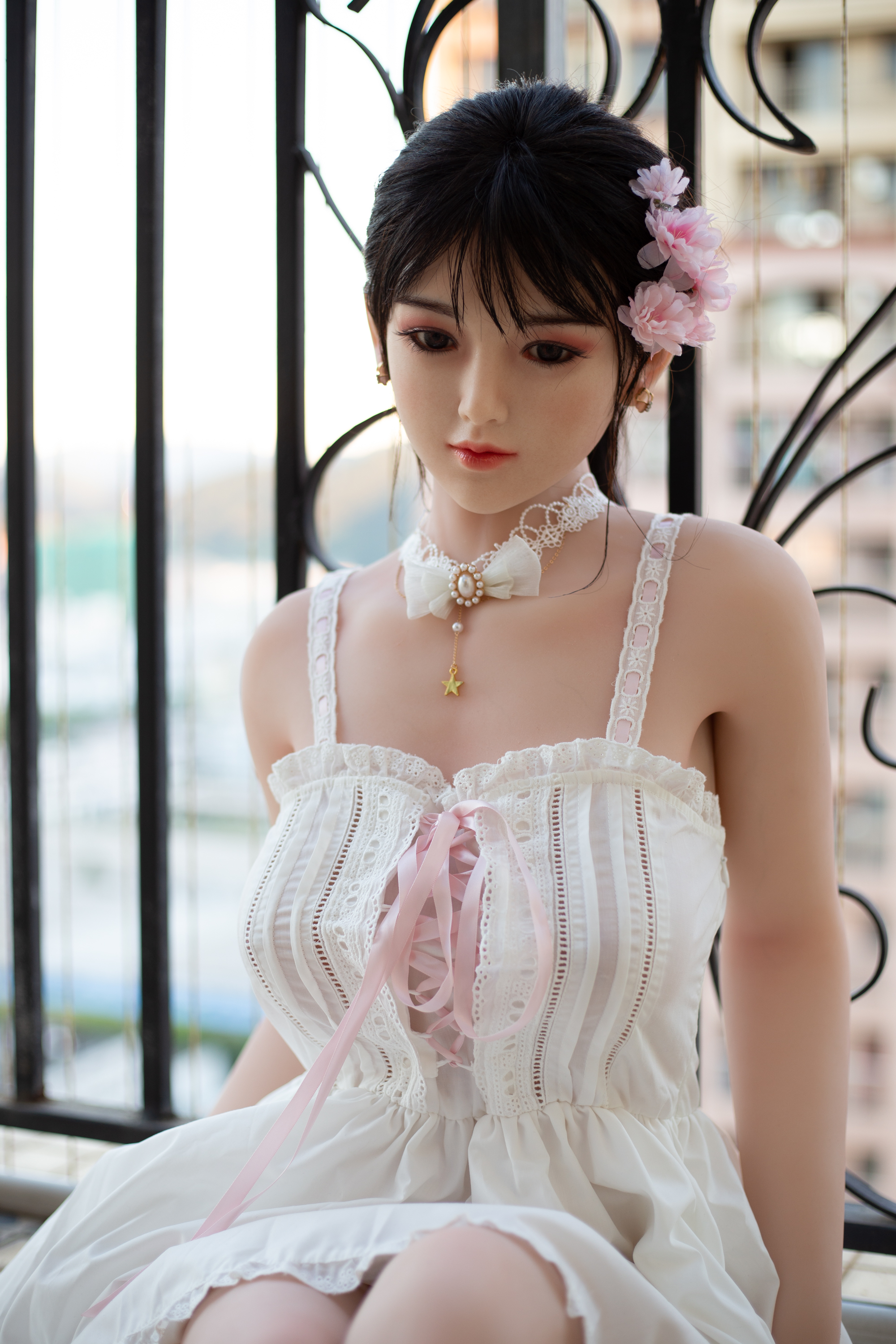 JX Doll | Maki- 4ft 11/150cm Japanese Style Cute Ultra Realistic Silicone Sex Doll-Honeylovedoll