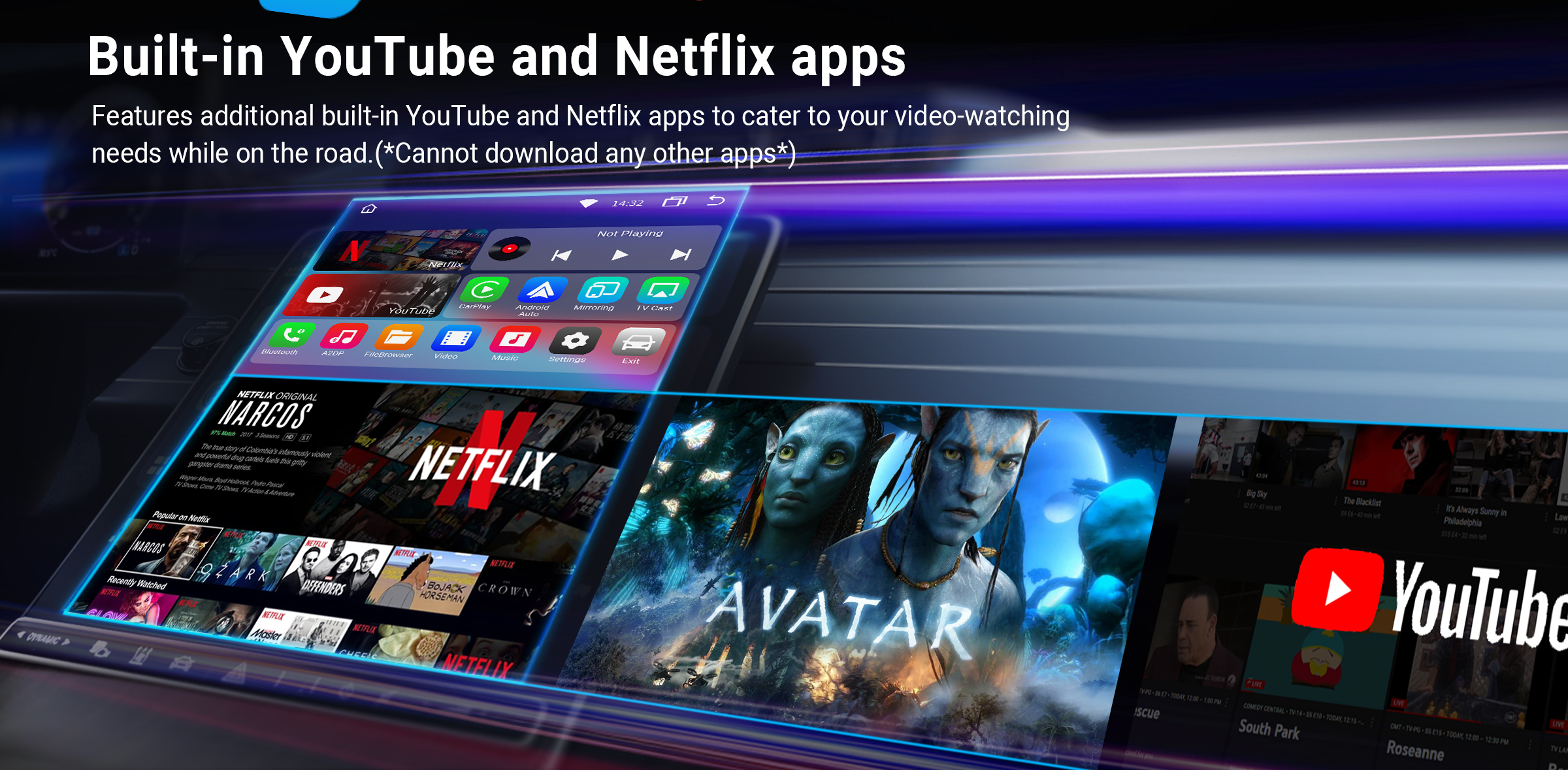 Play2Video Wireless CarPlay\Android Auto & \Netflix Adapter