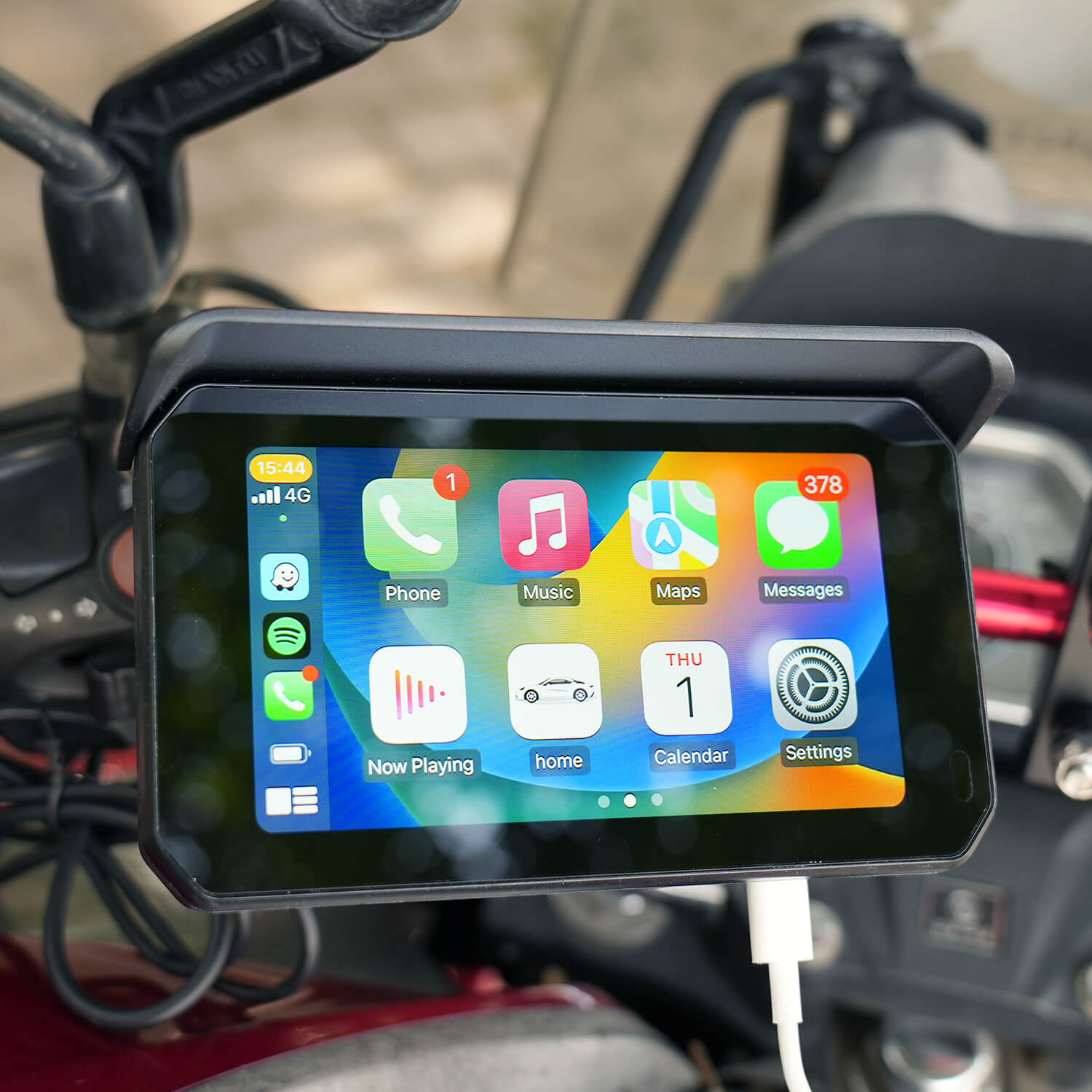 CarPlay Lite C5 SE Portable Motorcycle Wireless CarPlay/Android Auto Screen