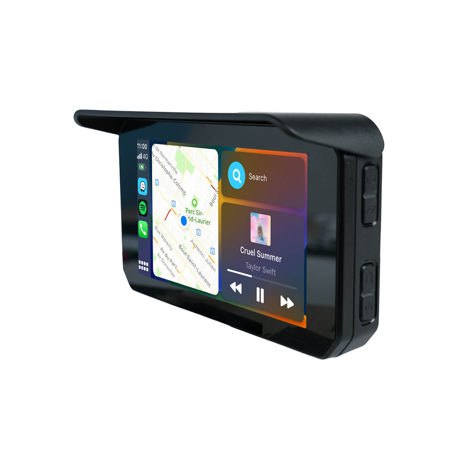 CarPlay Lite C5 SE Portable Motorcycle Wireless CarPlay/Android Auto Screen