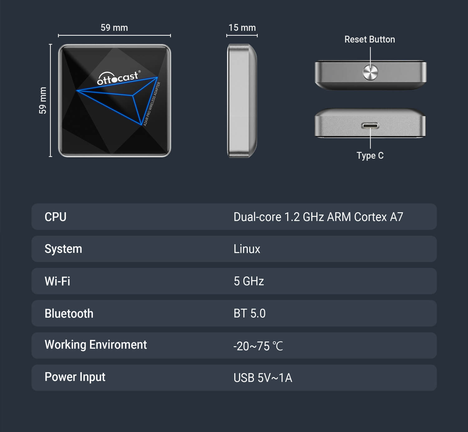 A2Air Pro Wireless Android Auto Adapter