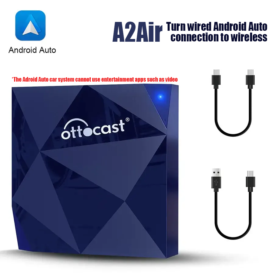 Ottocast-Play2Video Wireless CarPlay/Android Auto All-in-one Multimedia  Adapter* - Helia Beer Co