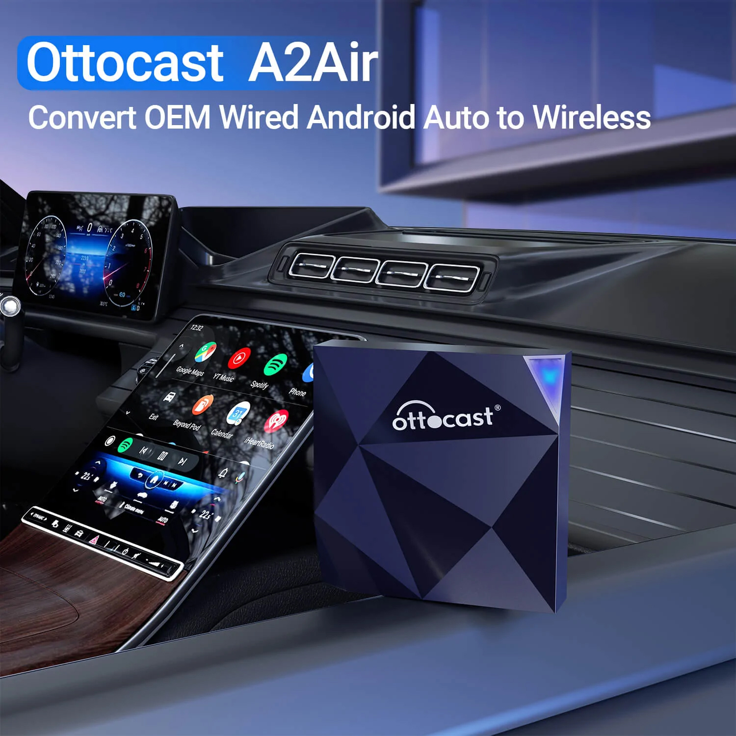 2023 New U2AIR Pro GEN2 CarPlay Wireless Adapter