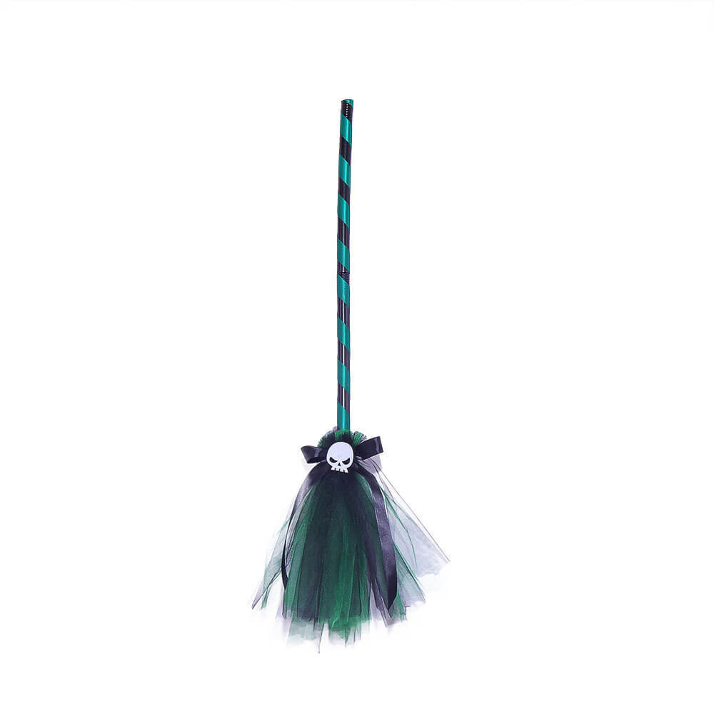 Girls Witch Tutu Dress Kids Halloween Cosplay School Play Costume