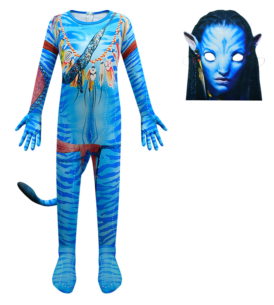 Kids Neytiri Avatar The Way Of Water Halloween School Cosplay Costume