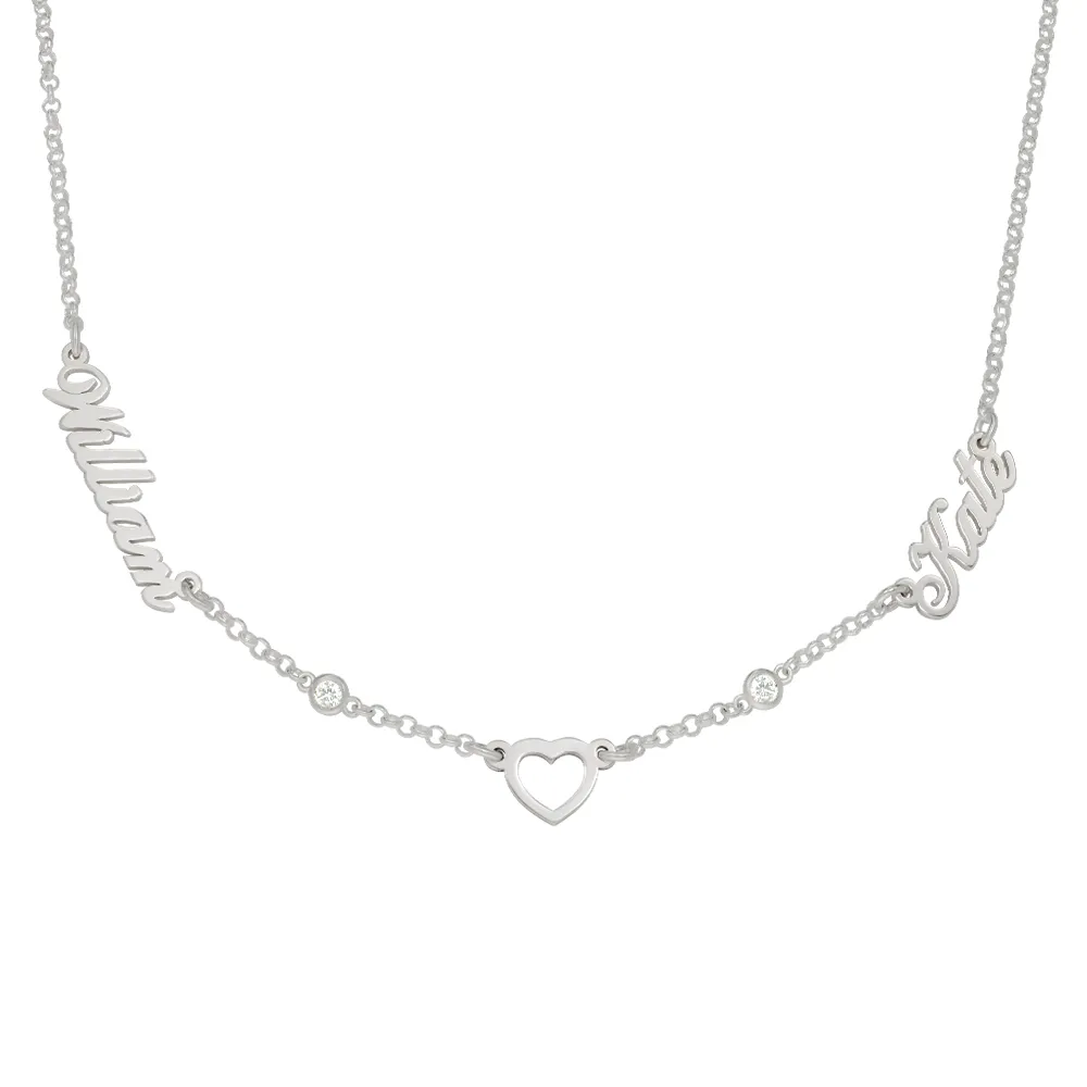 Lovers Heart Name Necklace