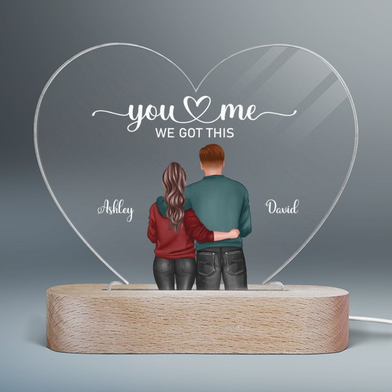 Couple Hugging Valentine‘s Day Gift For Him Gift For Her - Personalize