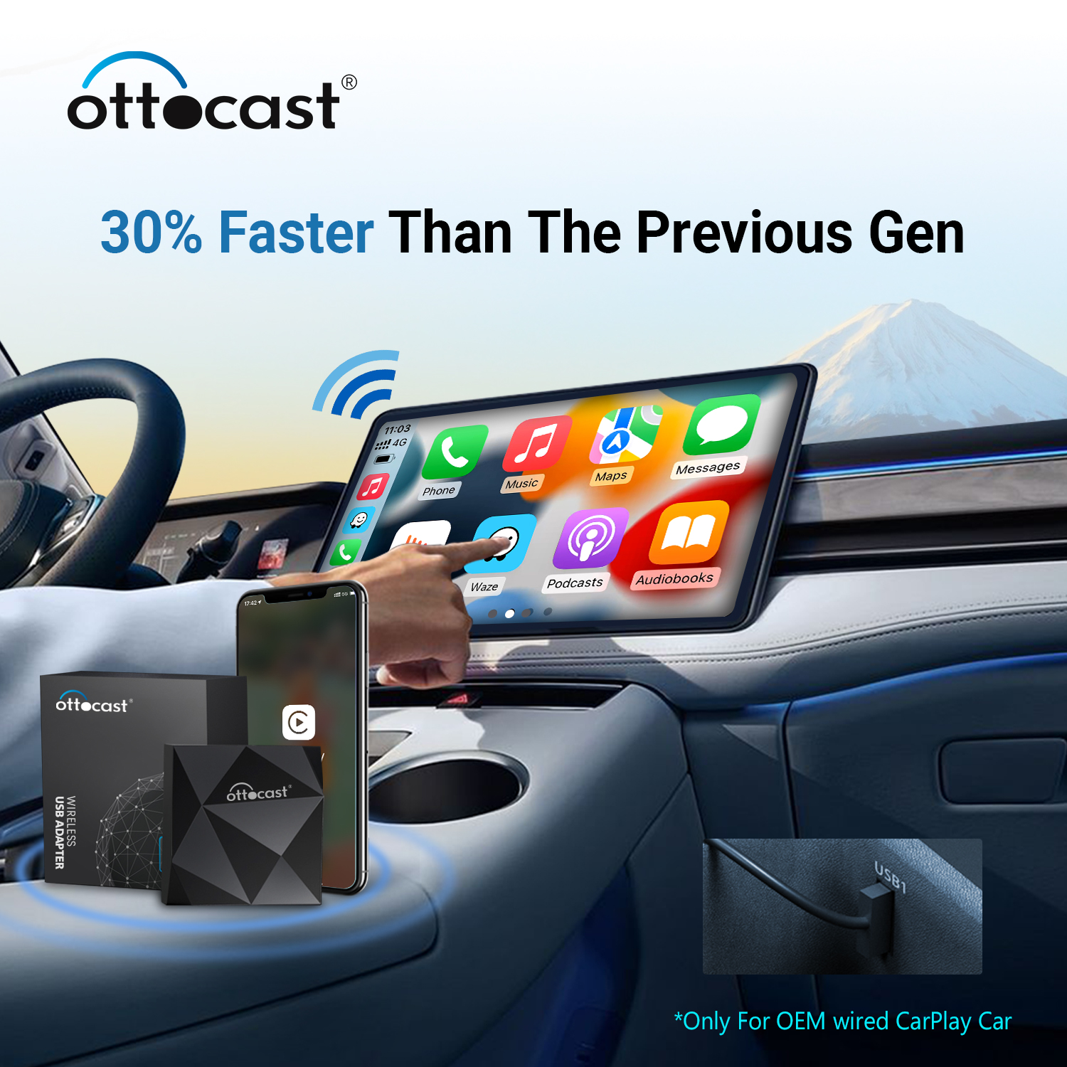 (LIMITED TIME SPECIAL $50 OFF)Car Wireless Adapter
