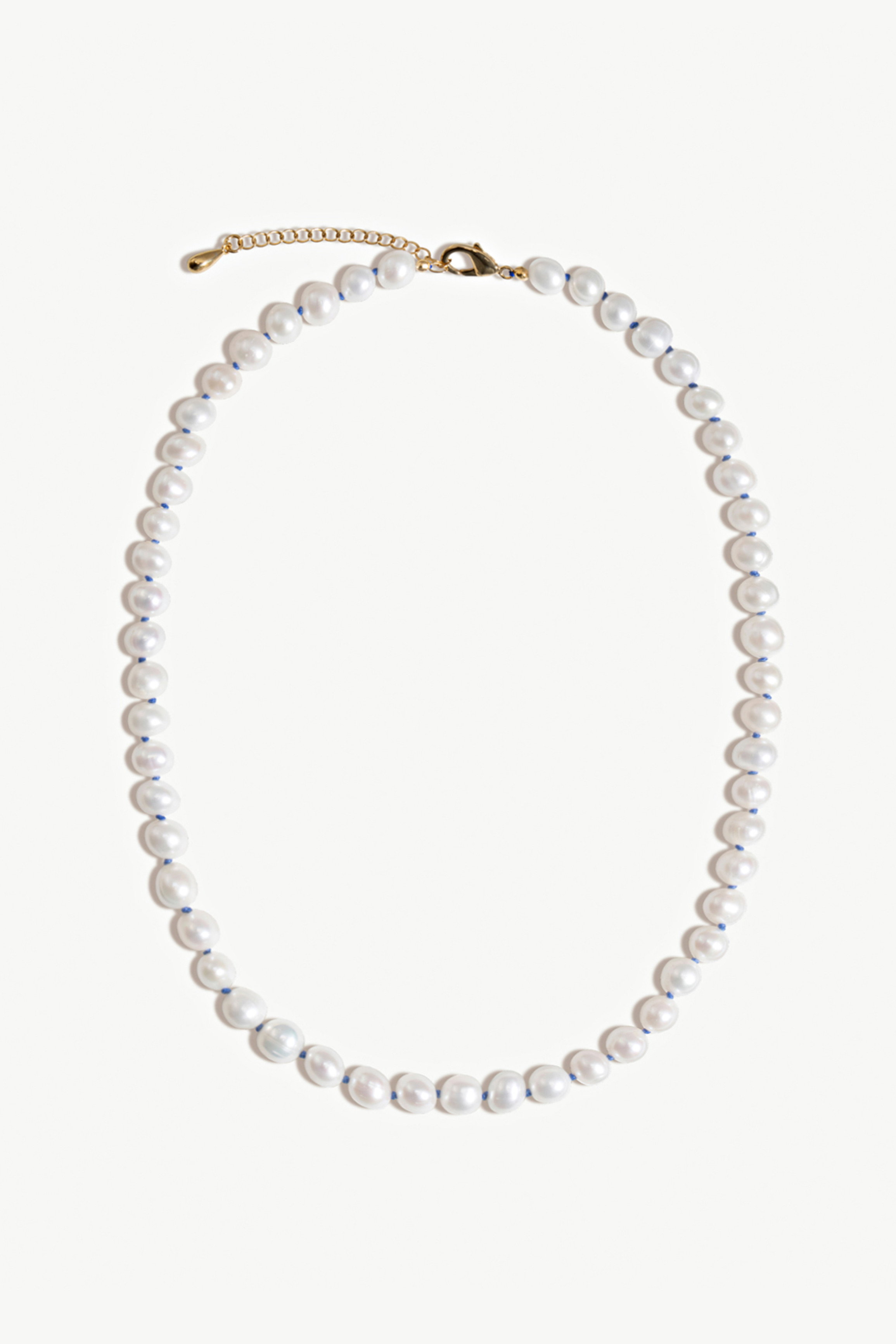 Knotted Pearl Necklace