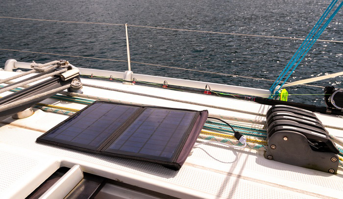 how to charge a boat battery on the water