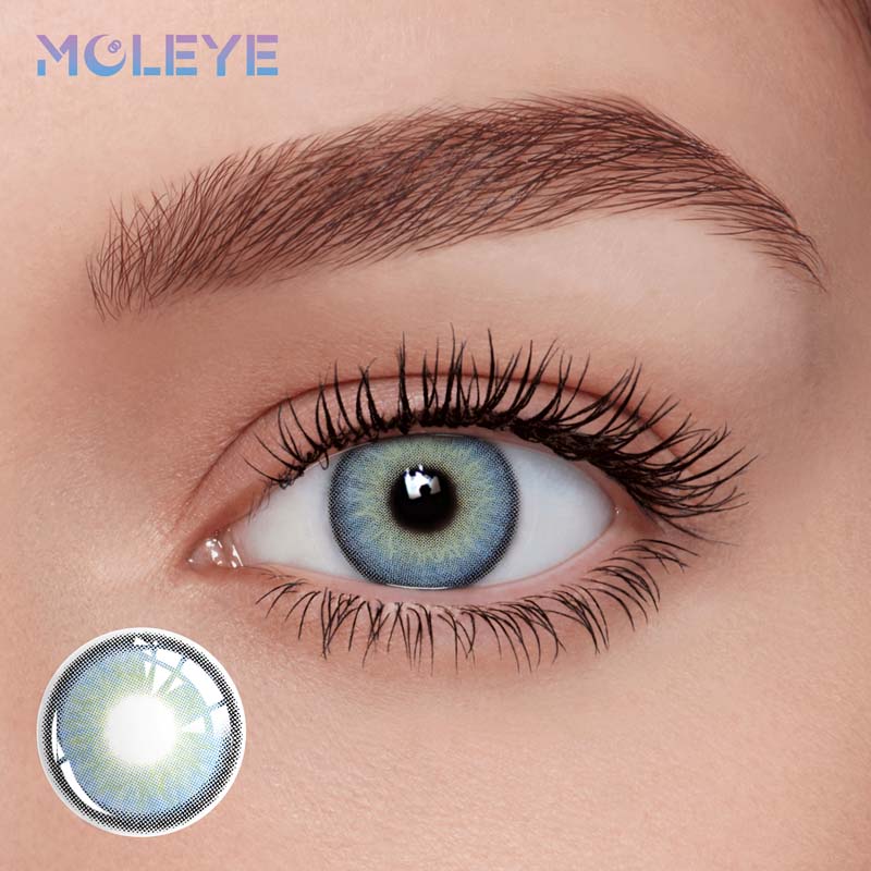 MCLEYE Agate Blue Yearly Colored Contact Lenses