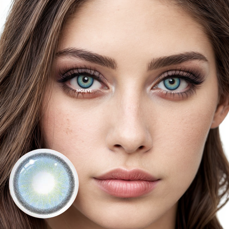 MCLEYE Agate Blue Yearly Colored Contact LensesMCLEYE