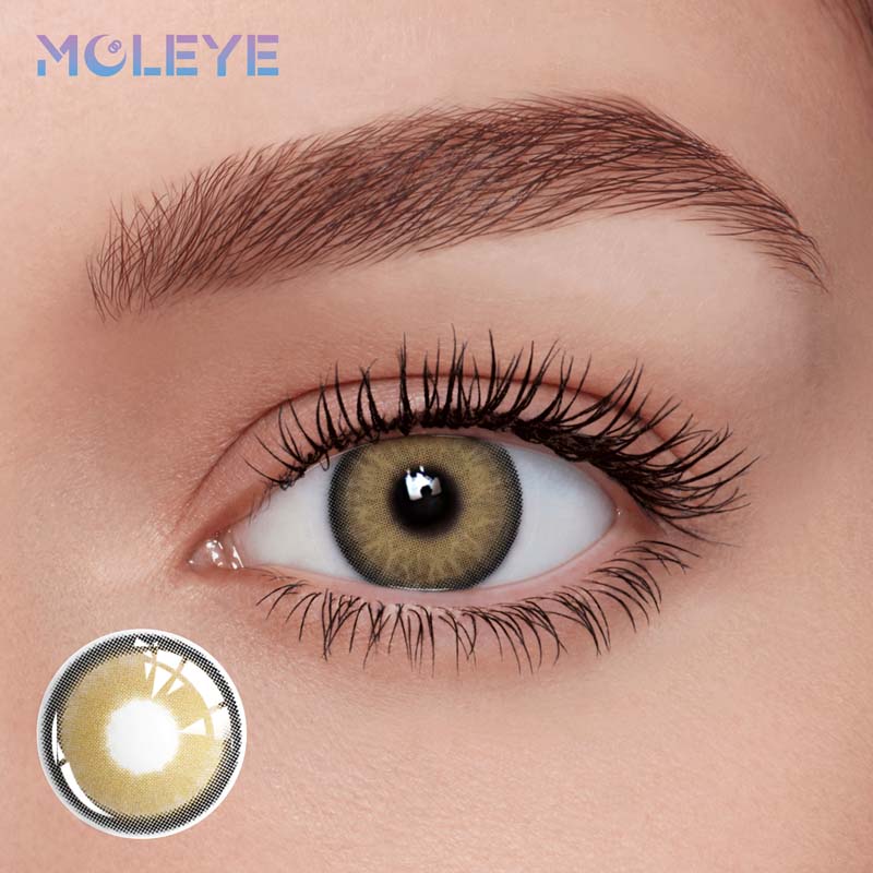 MCLEYE Agate Brown Yearly Colored Contact Lenses