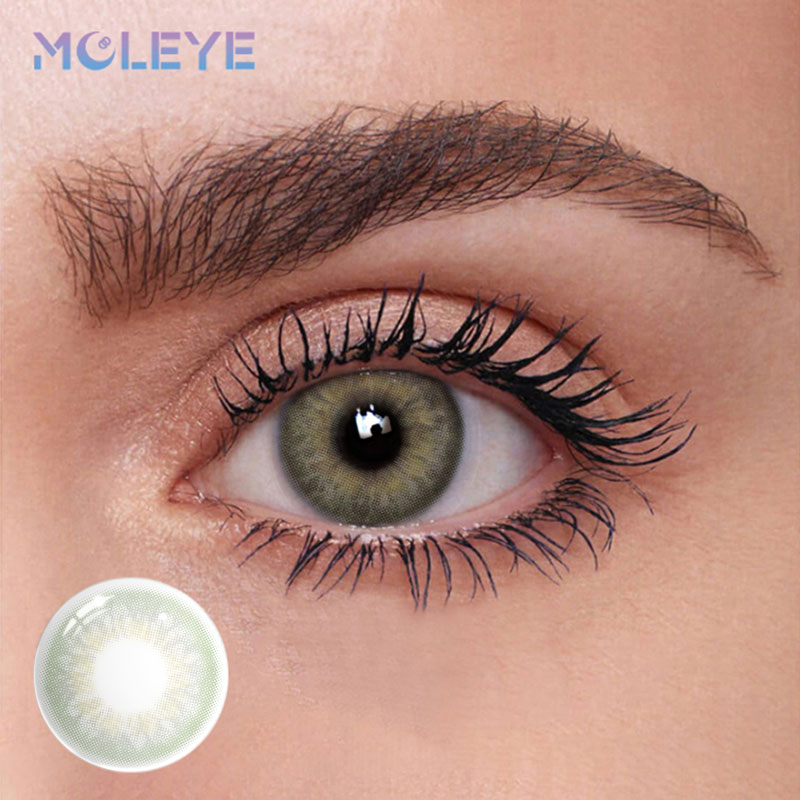 MCLEYE Begonia Green Yearly Colored Contact Lenses