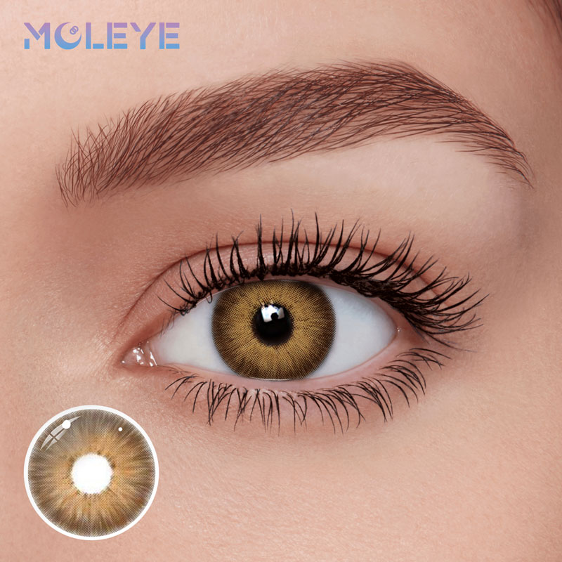 MCLEYE Bloom Brown Yearly Colored Contact Lenses