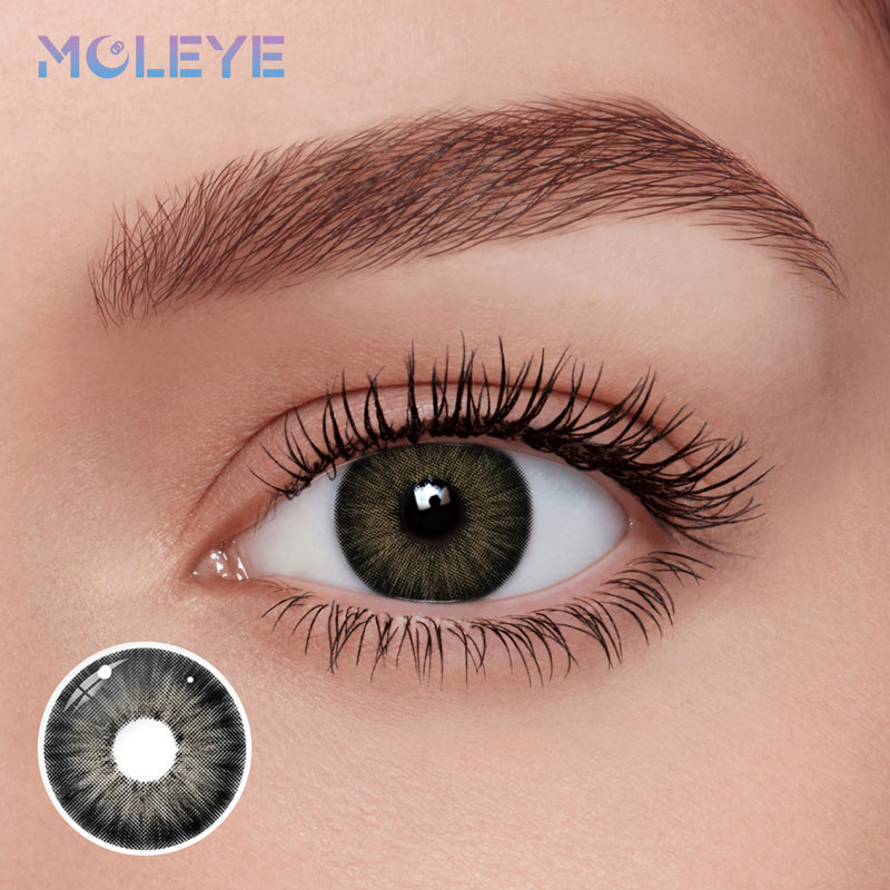 MCLEYE Bloom Graphite Grey Yearly Colored Contact Lenses