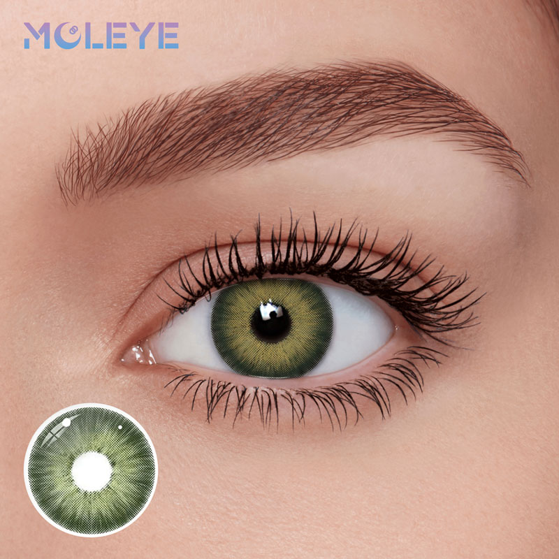 MCLEYE Bloom Green Yearly Colored Contact Lenses