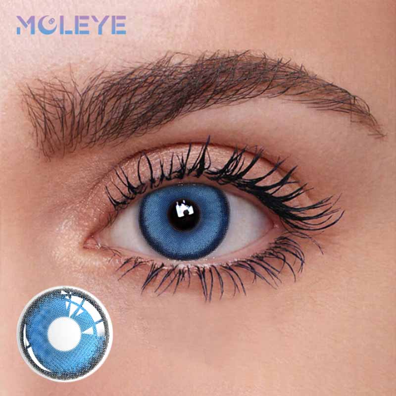 MCLEYE Cyberpunk Blue Yearly Colored Contact Lenses
