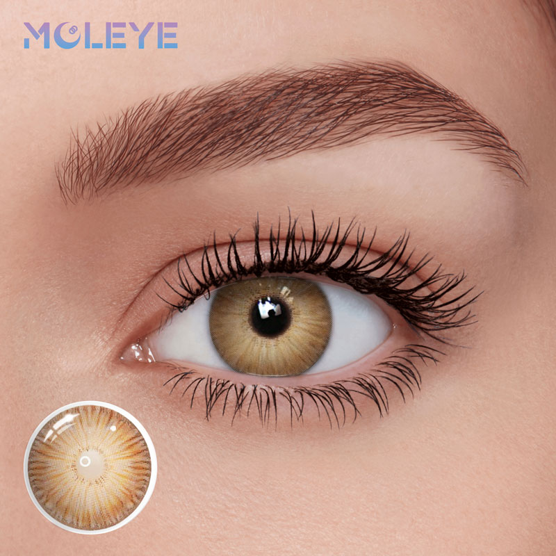 MCLEYE Fireworks Brown Yearly Colored Contact Lenses