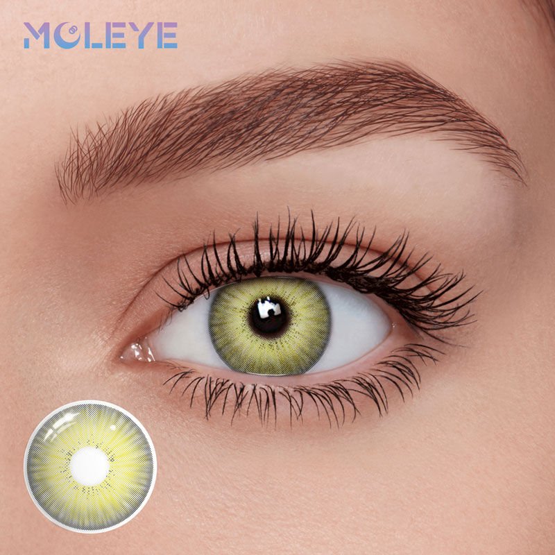 MCLEYE Fireworks Grey Yearly Colored Contact Lenses