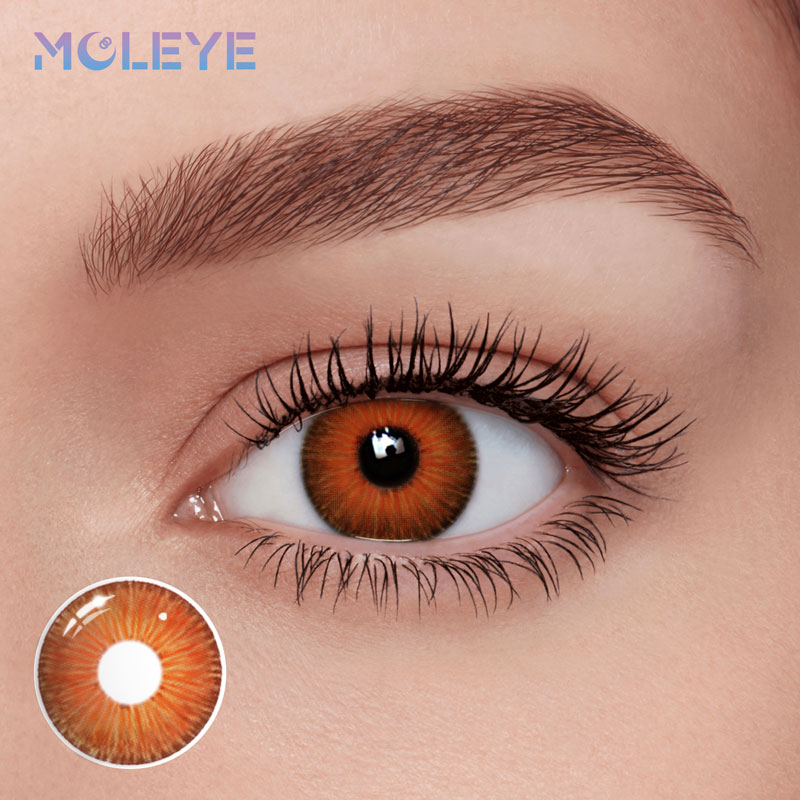 MCLEYE Fireworks Hazel Yearly Colored Contact Lenses
