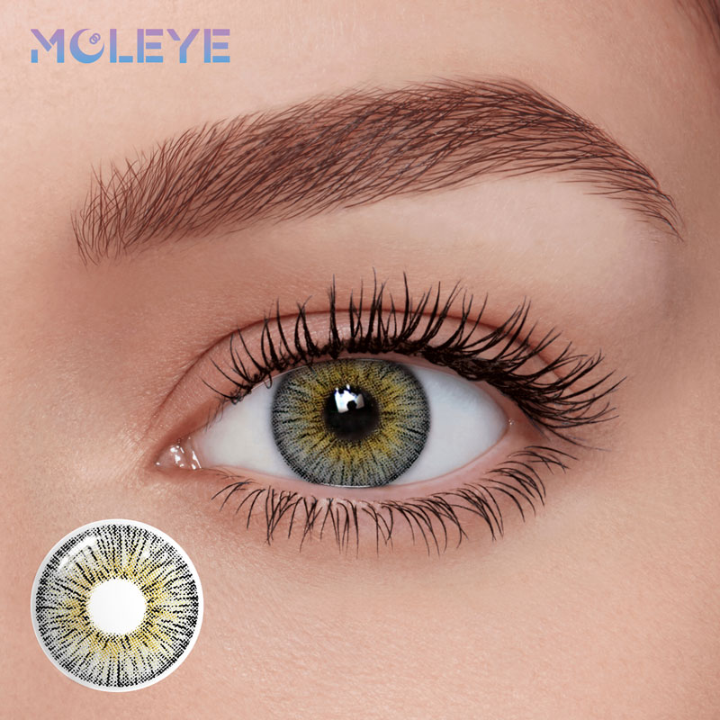 MCLEYE Fireworks Marble Grey Yearly Colored Contact Lenses