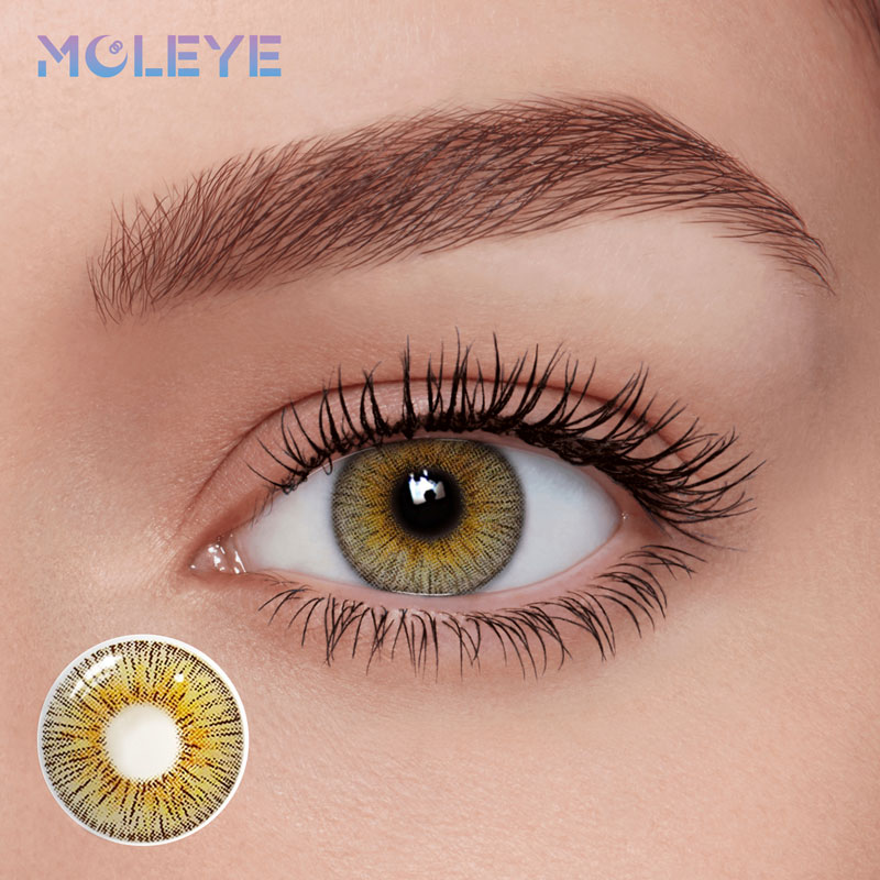 MCLEYE Fireworks Panama Brown Yearly Colored Contact Lenses
