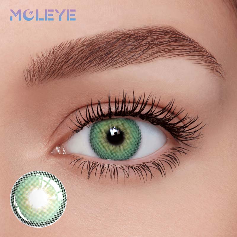 MCLEYE Hokkaido Green Yearly Colored Contact Lenses