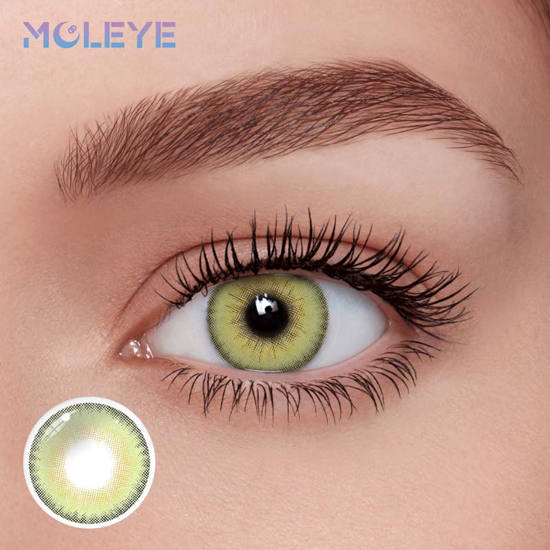 MCLEYE Hokkaido Yellow Yearly Colored Contact Lenses