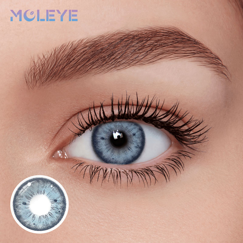 MCLEYE Iris Blue Yearly Colored Contact Lenses