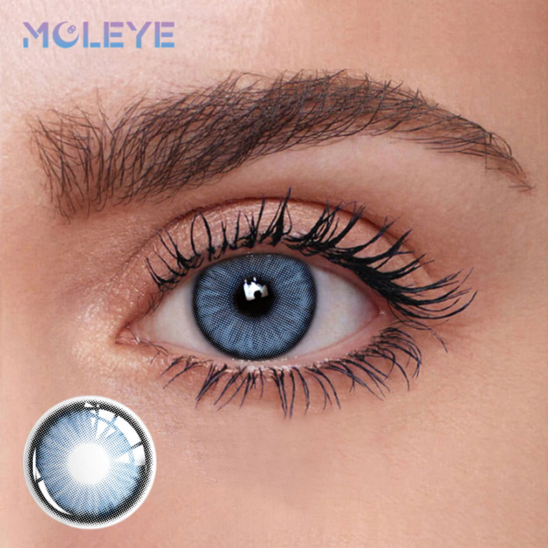 MCLEYE Mirage Blue Yearly Colored Contact Lenses