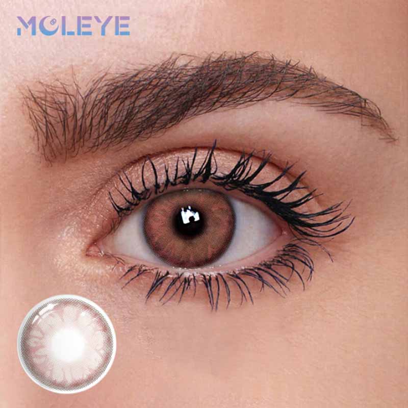 MCLEYE Rose Pink Yearly Colored Contact Lenses