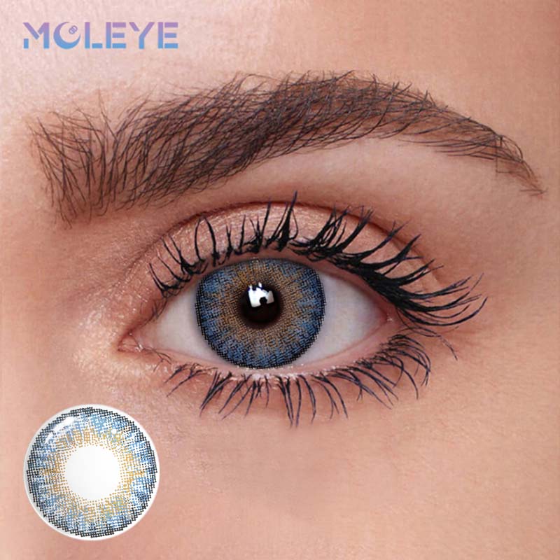 MCLEYE Secret Garden Ocean Blue Yearly Colored Contact Lenses