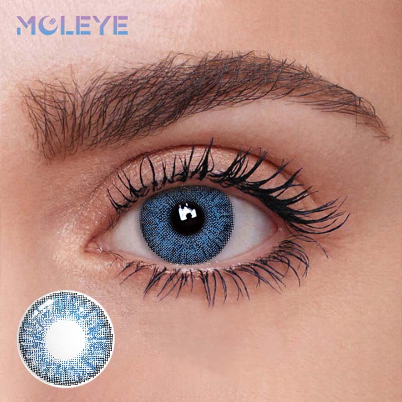 MCLEYE Secret Garden Sky Blue Yearly Colored Contact Lenses